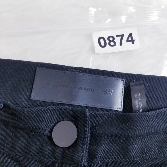 Alexander Wang x H&M Pattern Art Slim Black Denim - Picture 13 of 13